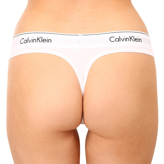 Moteriški stringai Calvin Klein white (F3786E-100)