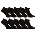 10PACK kojinės Nedeto low black (10NDTPN001-brand)