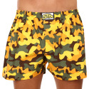 Vyriški šortai Styx art classic rubber oversized camouflage yellow (E1559)