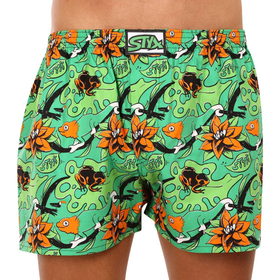 Vyriški šortai Styx art classic rubber oversized tropic (E1557)