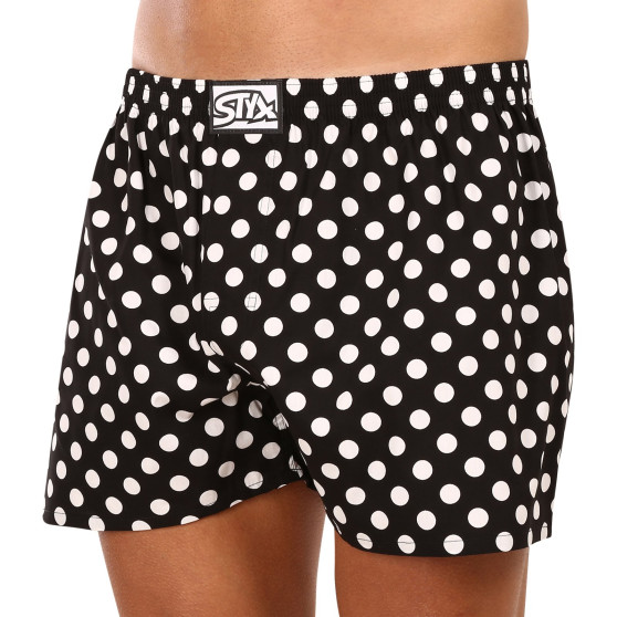 Vyriški šortai Styx art classic rubber oversized polka dots (E1650)