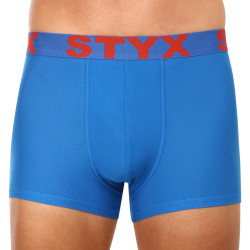 Vyriški boksininko šortai Styx sportiniai guminiai oversized mėlyni (R1167)