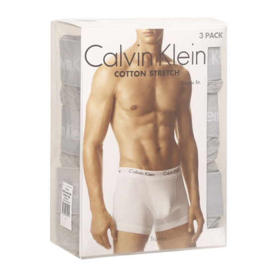 3PACK Vyriški boksininkų šortai Calvin Klein pilka (U2662G-080)