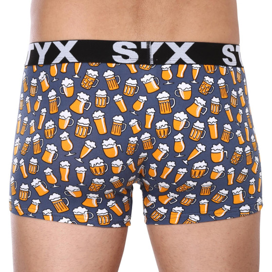 6PACK Vyriški boksininko šortai Styx art sports rubber multicolour (6G12697124)