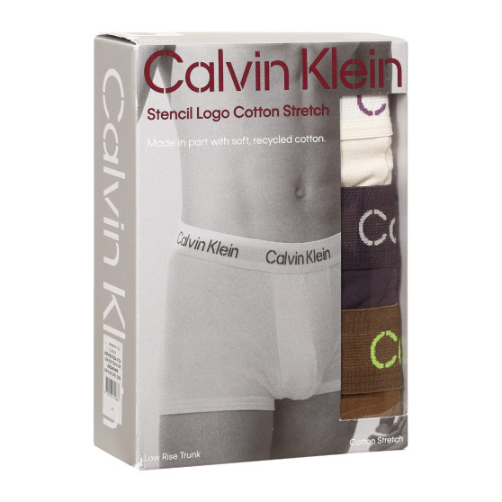 3PACK Vyriški boksininko šortai Calvin Klein daugiaspalviai (NB3705A-FZ4)