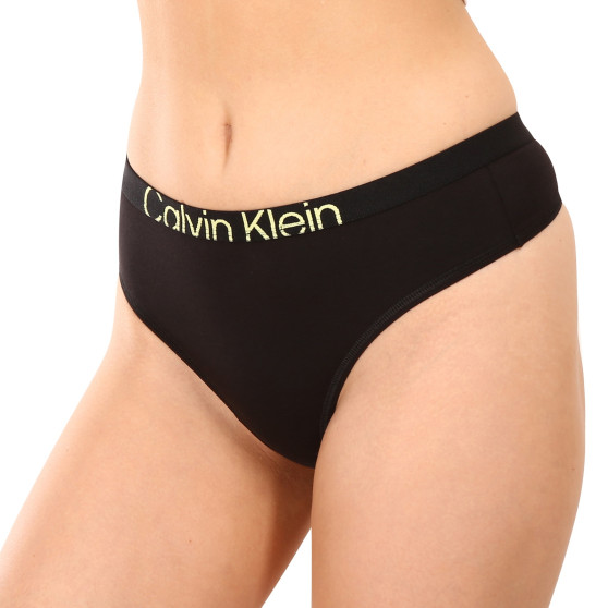 Moteriški stringai Calvin Klein black (QF7401E-UB1)