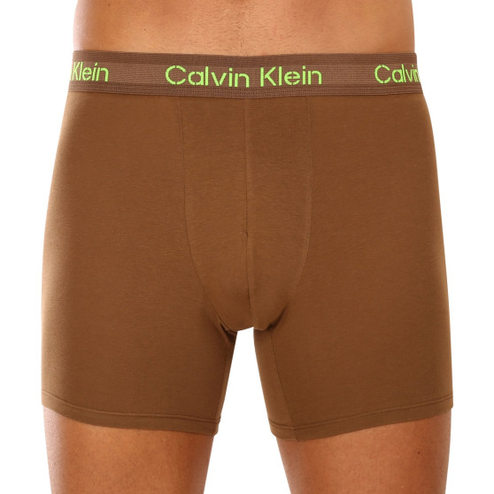 3PACK Vyriški boksininko šortai Calvin Klein daugiaspalviai (NB3706A-FZ4)