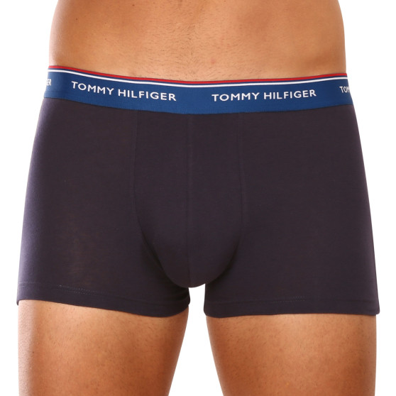 3PACK Vyriški boksininko šortai Tommy Hilfiger tamsiai mėlyni (UM0UM01642 0VX)