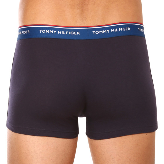 3PACK Vyriški boksininko šortai Tommy Hilfiger tamsiai mėlyni (UM0UM01642 0VX)