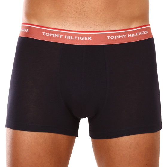 3PACK Vyriški boksininko šortai Tommy Hilfiger tamsiai mėlyni (UM0UM01642 0VX)