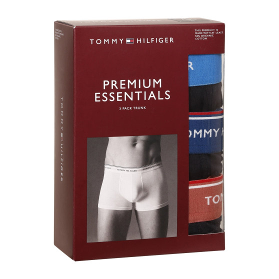 3PACK Vyriški boksininko šortai Tommy Hilfiger tamsiai mėlyni (UM0UM01642 0VX)