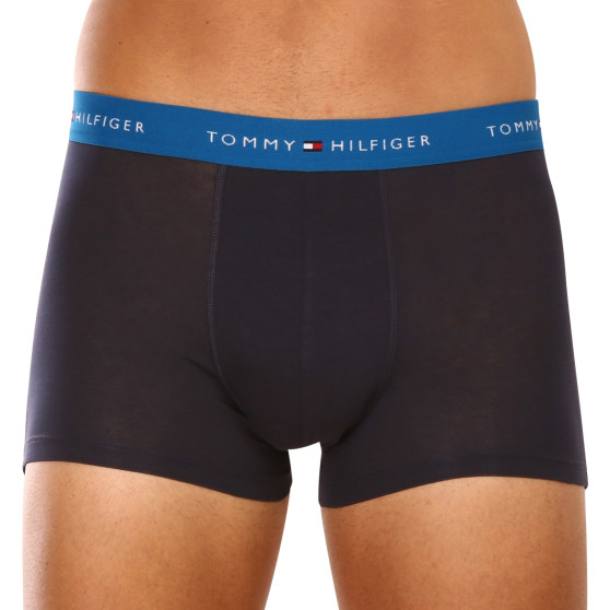 3PACK Vyriški boksininko šortai Tommy Hilfiger tamsiai mėlyni (UM0UM02763 0W7)