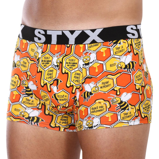 3PACK Vyriški boksininkų šortai Styx menas sporto guma oversized (3R12914)