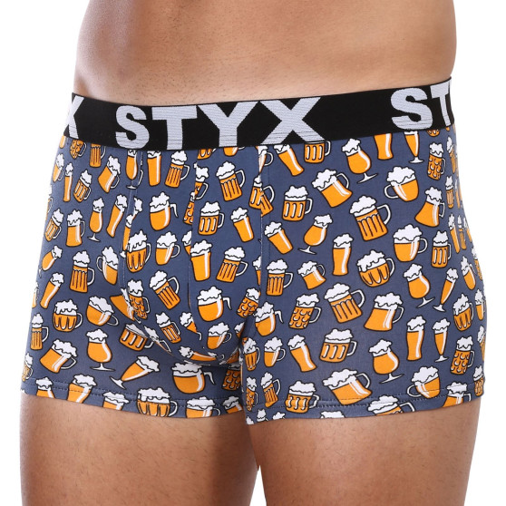 3PACK Vyriški boksininkų šortai Styx menas sporto guma oversized (3R12672)