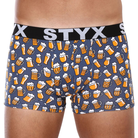 3PACK Vyriški boksininkų šortai Styx menas sporto guma oversized (3R12672)