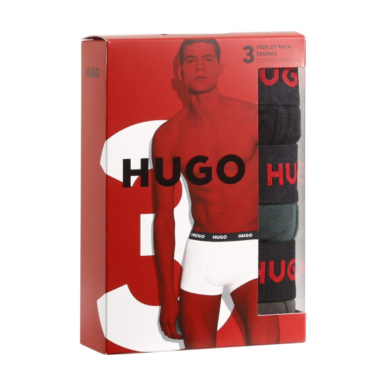 3PACK Vyriški boksininko šortai HUGO daugiaspalviai (50469766 303)