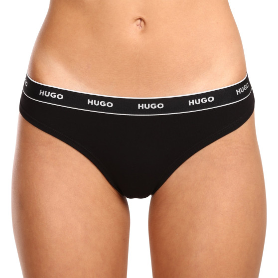 3PACK Moteriški stringai HUGO multicolour (50480150 982)