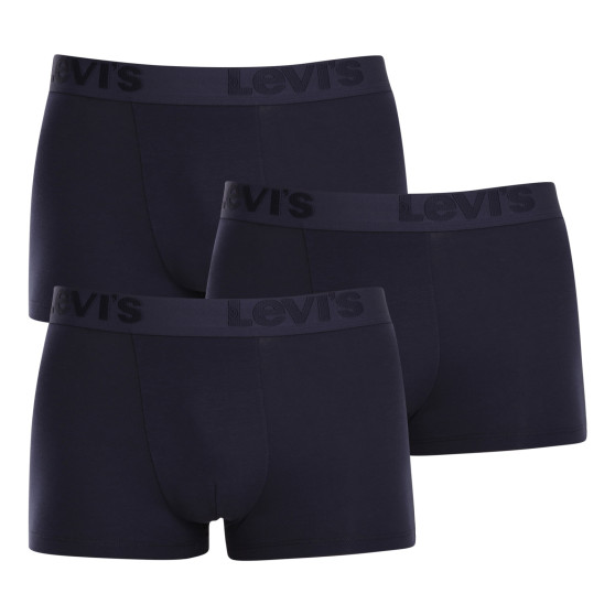 3PACK Vyriški boksininko šortai Levis tamsiai mėlyni (905042001 002)