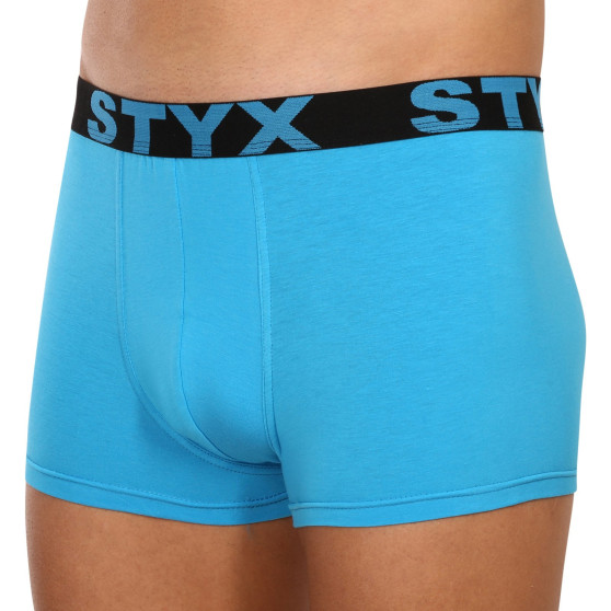 3PACK Vyriški boksininko šortai Styx sportiniai elastiniai oversized daugiaspalviai (3R10379)