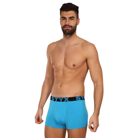 3PACK Vyriški boksininko šortai Styx sportiniai elastiniai oversized daugiaspalviai (3R10379)