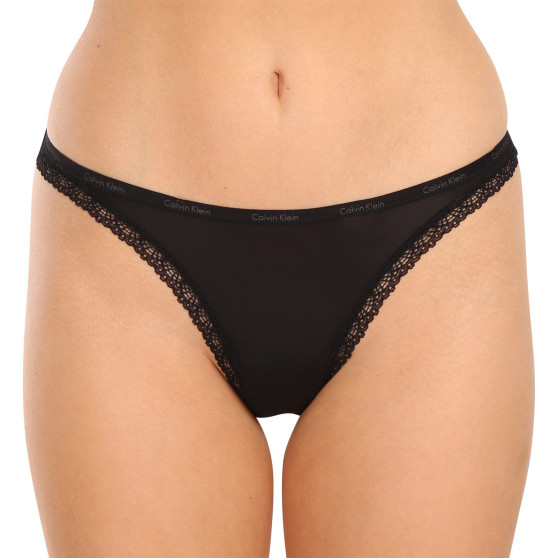 Moteriški stringai Calvin Klein black (D3445E-001)