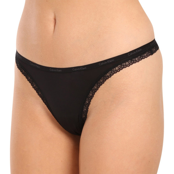 Moteriški stringai Calvin Klein black (D3445E-001)