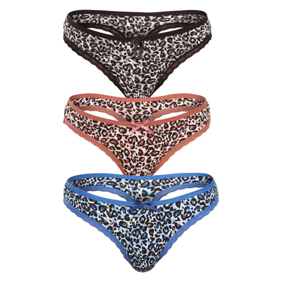 3PACK Moteriškos tamprės Fine woman multicolour (808-A)