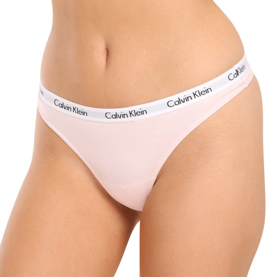 Moteriški stringai Calvin Klein rožinės spalvos (D1617A-2NT)