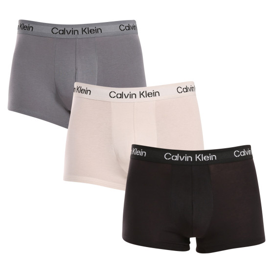 3PACK Vyriški boksininko šortai Calvin Klein daugiaspalviai (NB3709A-FZ6)