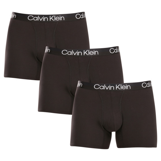 3PACK Vyriški boksininko šortai Calvin Klein juodi (NB2971A-7VI)