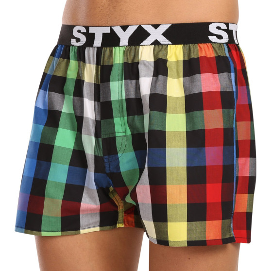 10PACK Vyriški šortai Styx sportas guma (10B111234567890)