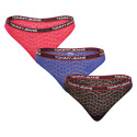 3PACK Moteriški stringai Tommy Hilfiger multicolour (UW0UW04714 0SC)