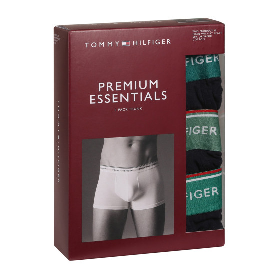 3PACK Vyriški boksininko šortai Tommy Hilfiger tamsiai mėlyni (UM0UM01642 0UK)