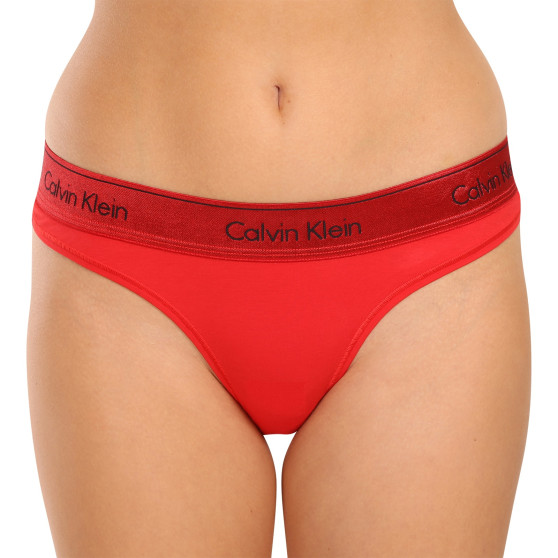 Moteriškos braziliškos kelnaitės Calvin Klein red (QF7452E-XAT)