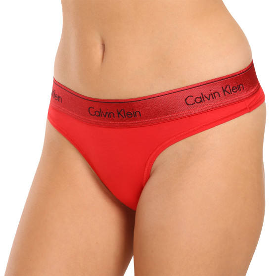 Moteriškos braziliškos kelnaitės Calvin Klein red (QF7452E-XAT)