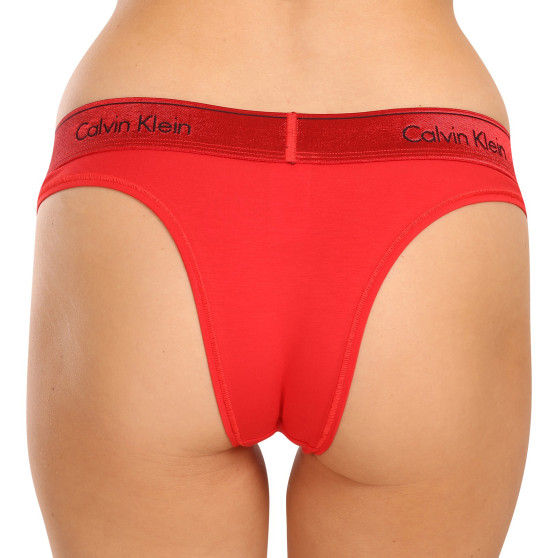 Moteriškos braziliškos kelnaitės Calvin Klein red (QF7452E-XAT)