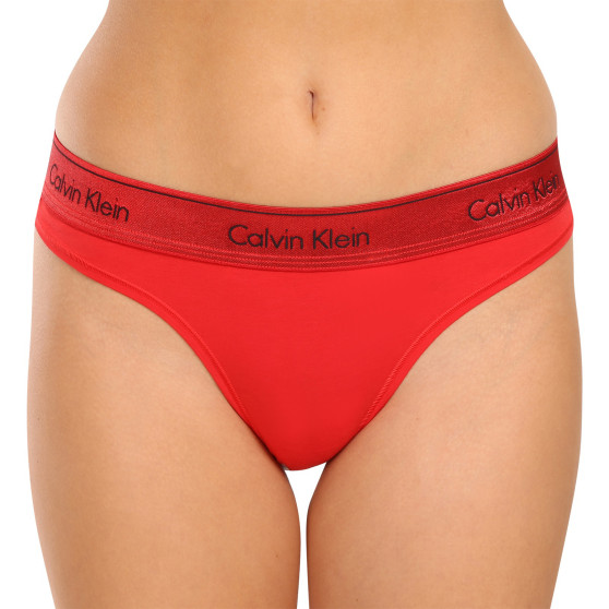 Moteriški stringai Calvin Klein red (QF7449E-XAT)