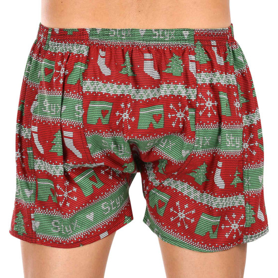 Vyriški šortai Styx art classic rubber oversized christmas knit (E1658)