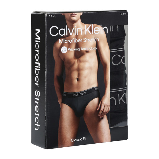 3PACK Vyriškos kelnaitės Calvin Klein juodos (NB2568A-UB1)