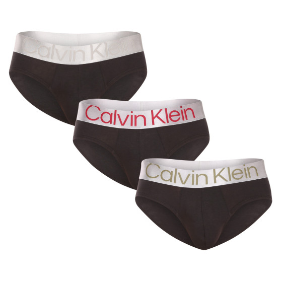 3PACK Vyriškos kelnaitės Calvin Klein juodos (NB3129A-GIW)