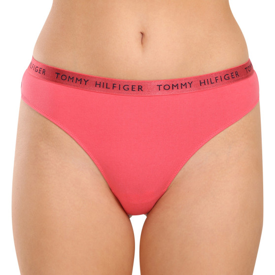 3PACK Moteriški stringai Tommy Hilfiger multicolour (UW0UW04889 0V5)