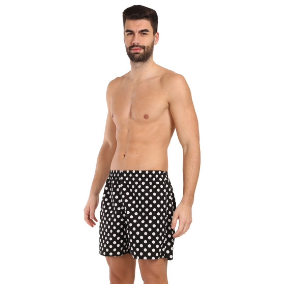 Vyriški namų šortai su kišenėmis Styx polka dots (D1650)