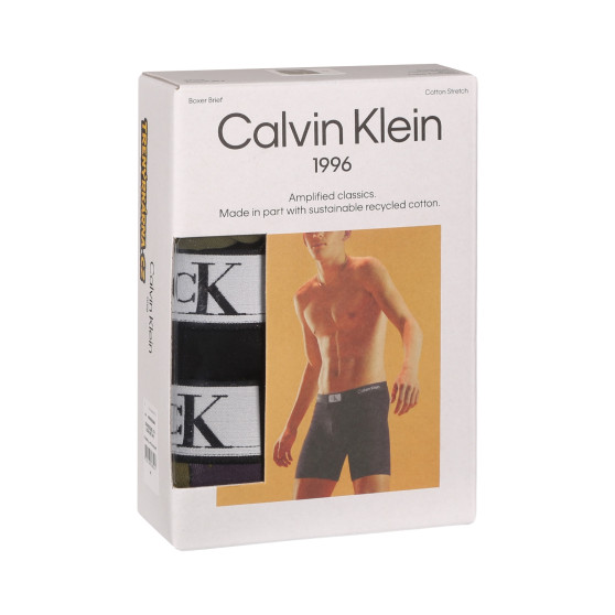 3PACK Vyriški boksininko šortai Calvin Klein daugiaspalviai (NB3529E-I14)