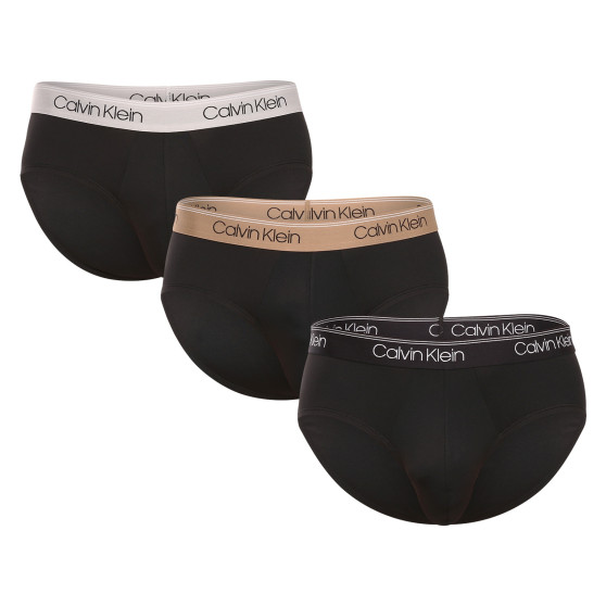 3PACK Vyriškos kelnaitės Calvin Klein juodos (NB2568A-GF0)