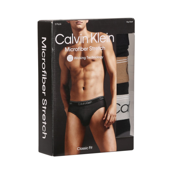 3PACK Vyriškos kelnaitės Calvin Klein juodos (NB2568A-GF0)