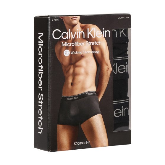 3PACK Vyriški boksininko šortai Calvin Klein juodi (NB2569A-UB1)