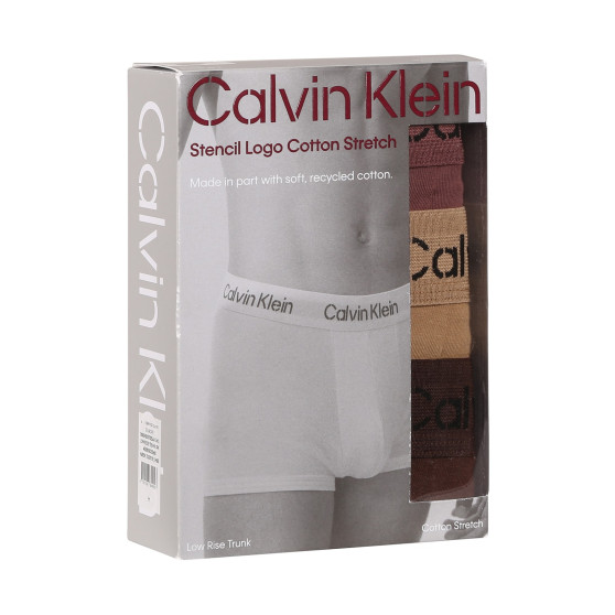 3PACK Vyriški boksininko šortai Calvin Klein daugiaspalviai (NB3705A-GN1)