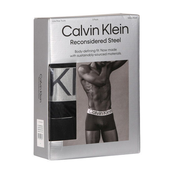 3PACK Vyriški boksininko šortai Calvin Klein juodi (NB3074A-MHQ)