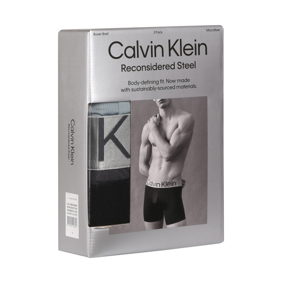 3PACK Vyriški boksininko šortai Calvin Klein daugiaspalviai (NB3075A-N2D)