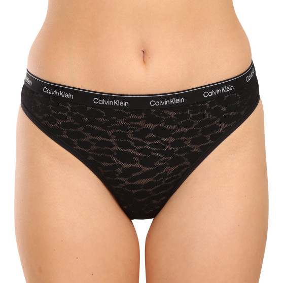 3PACK Moteriškos braziliškos kelnaitės Calvin Klein juoda (QD5225E-UB1)